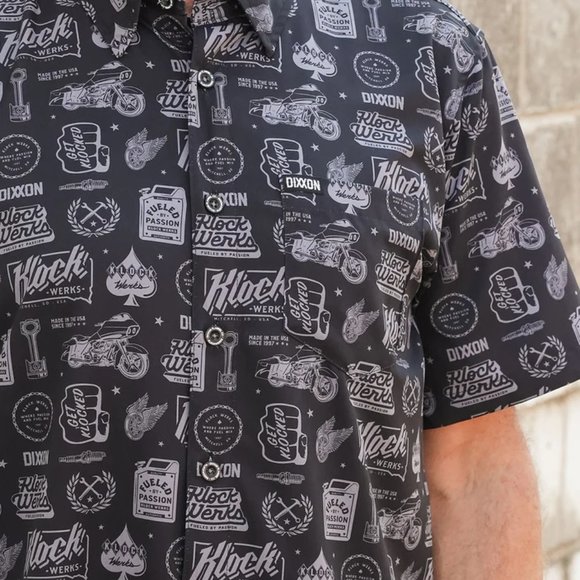 DIXXON Flannel KLOCK WERKS 2023 Collab Limited Edition Men's SS Party Shirt XS - Picture 6 of 8